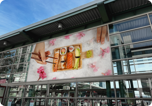 Exemplu de mediafațadă