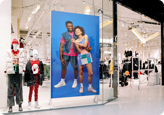 Exemplu de ecran LED de interior