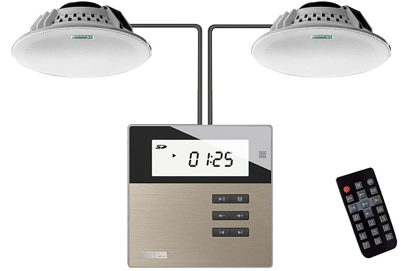 ZABKZ Set mini amplificator DM835 și două difuzoare de tavan DSP5011L Kit M2