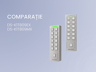 Compararea terminalelor de control acces Hikvision DS-K1T809EX și DS-K1T809MX
