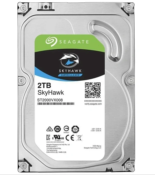Seagate Жесткий диск 2 TB специализированной серии Skyhawk